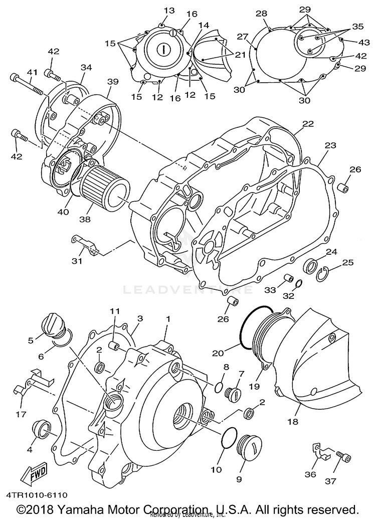 Crankcase Cover 1 Schematic
