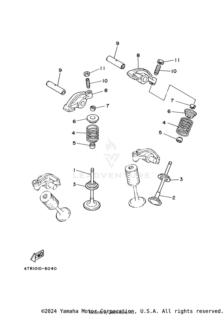 Valve V STAR 650 SILVERADO - XVS65ATYCB - 2009 Schematic