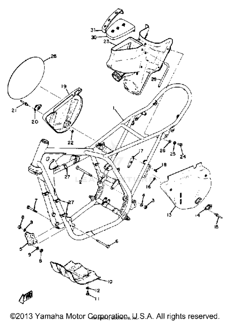 Frame - Side Cover Schematic