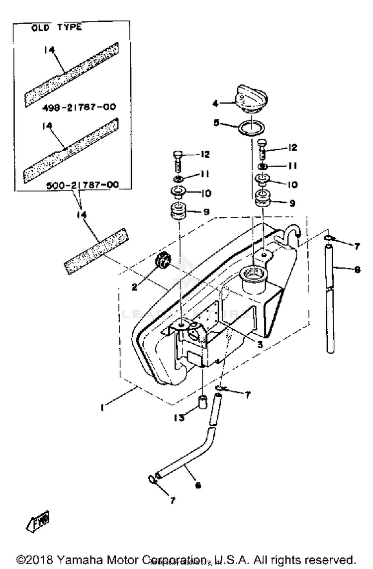 Oil Tank 250b - C - 400b - C Schematic