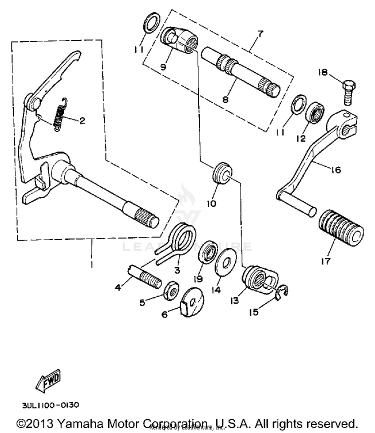 Shift Shaft Schematic