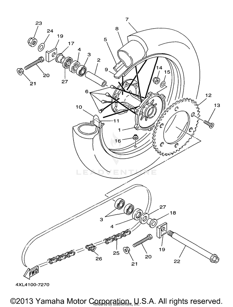 Rear Wheel Schematic