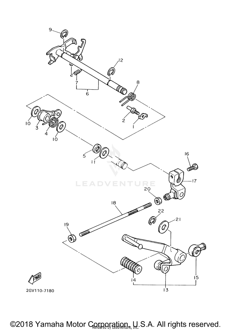 Shift Shaft Schematic