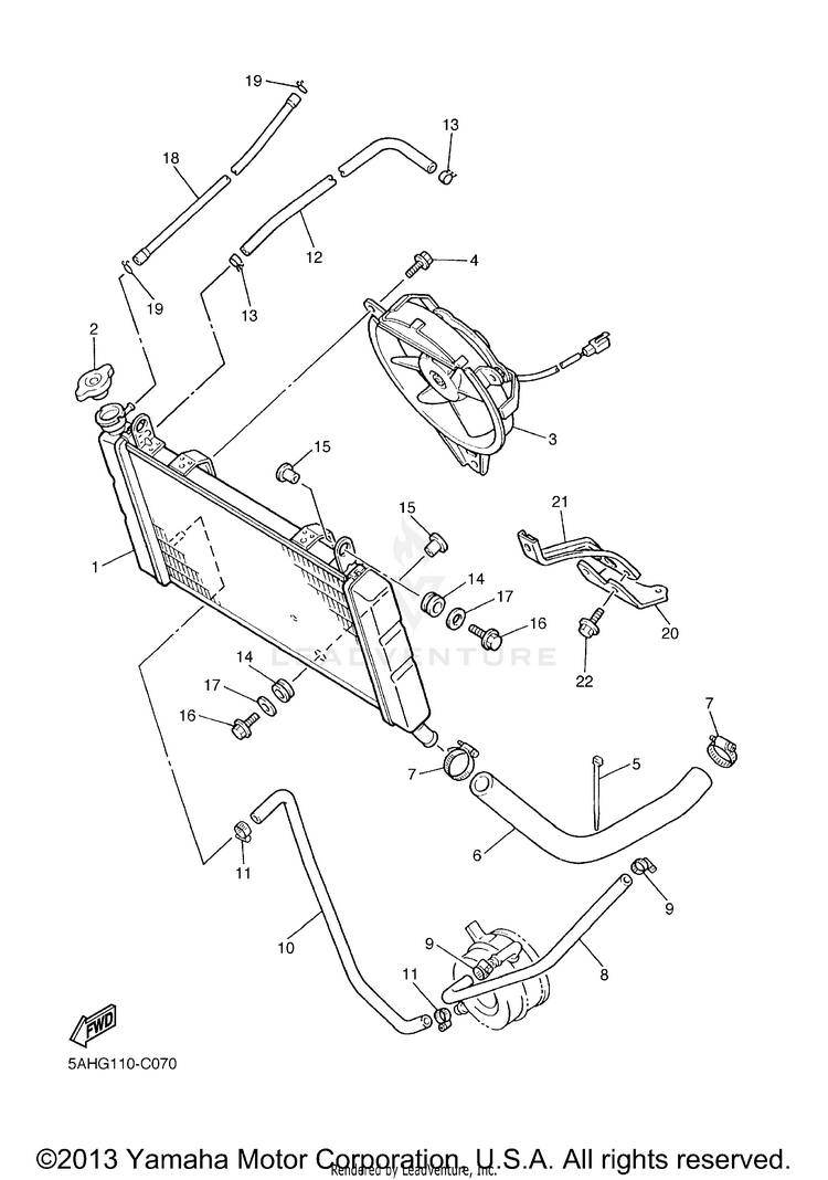 Radiator Hose Schematic