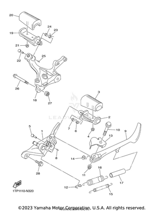Stand Footrest Schematic