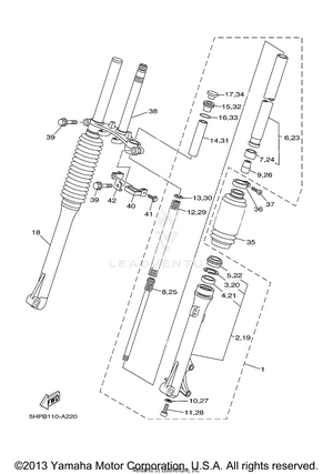 Front Fork Ls Schematic