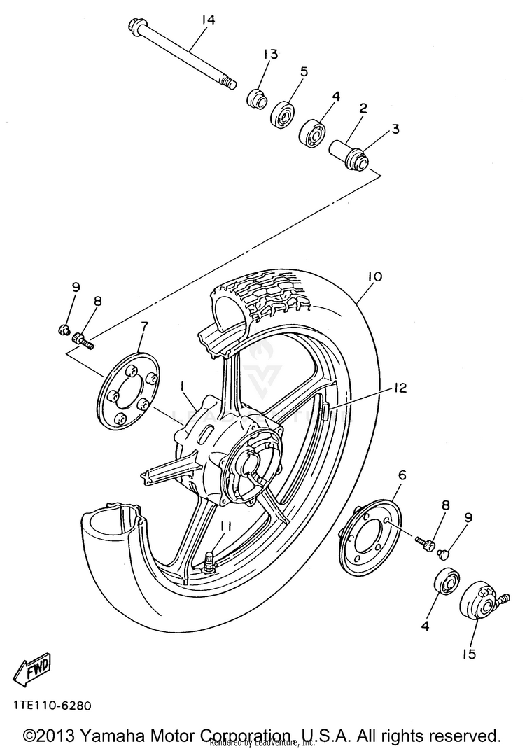 Front Wheel Schematic