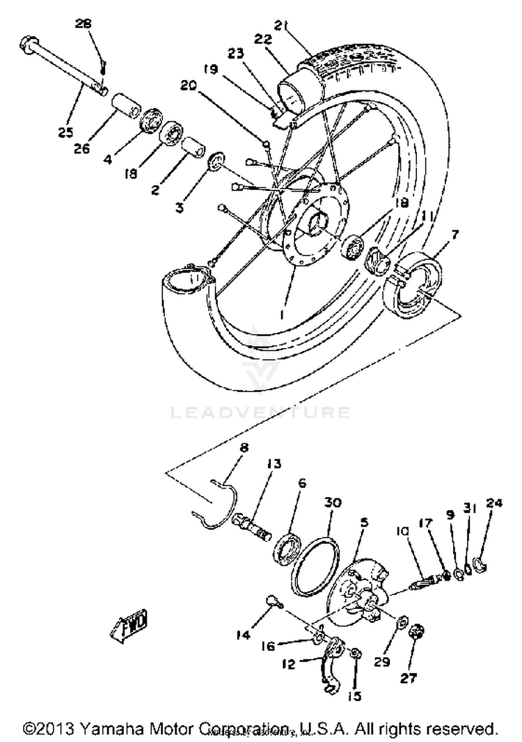 Front Wheel Schematic