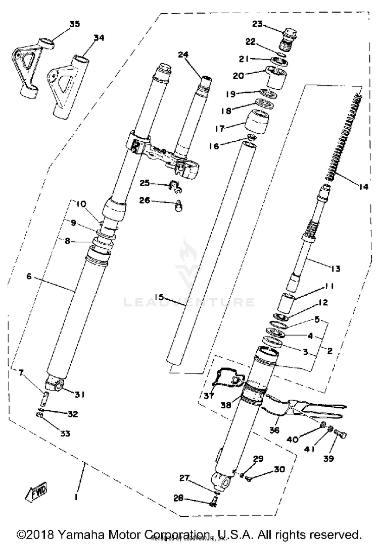 Front Fork Schematic