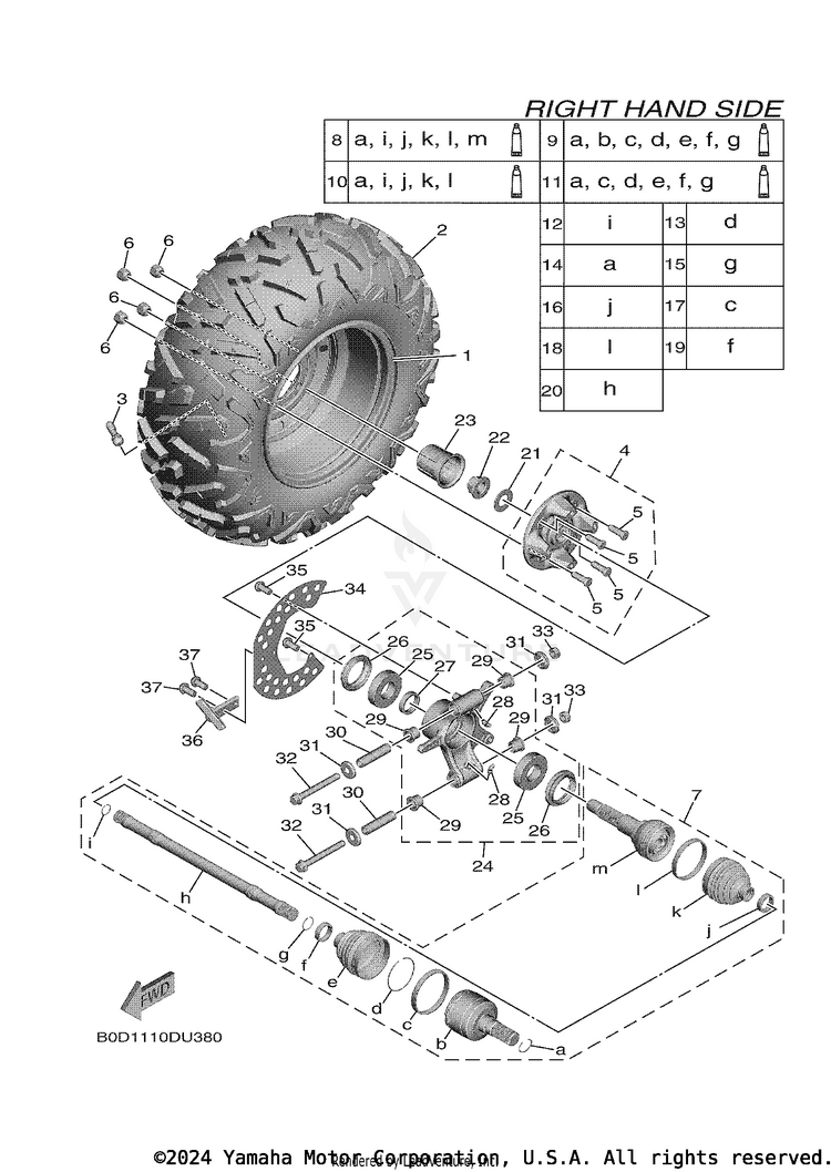 Rear Wheel 2 Schematic