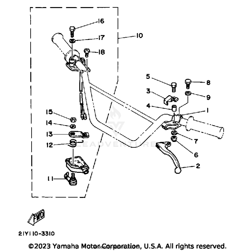 Handle Switch - Lever Schematic