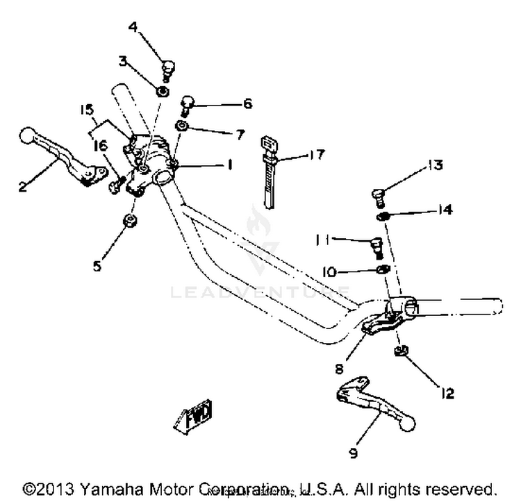 Handle Switch - Lever Schematic