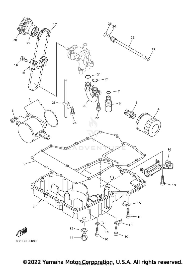 Oil Cooler Schematic
