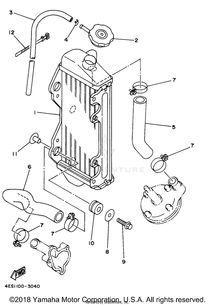 Radiator Hose Schematic