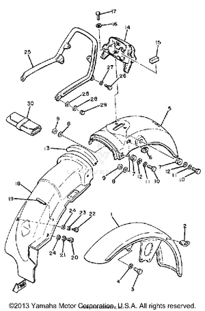 Front Fender Rear Fender Schematic