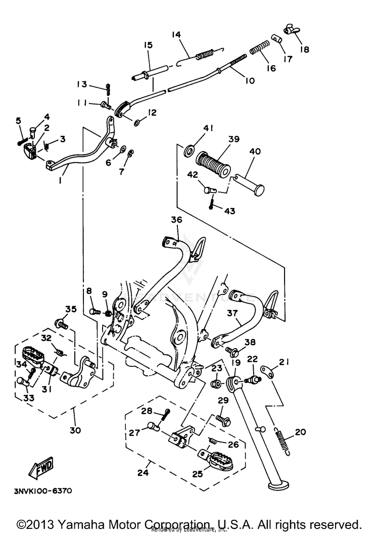 Stand Footrest Schematic