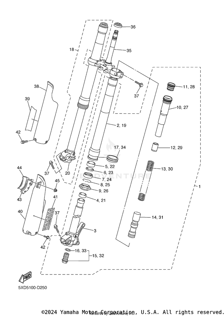 Front Fork Schematic