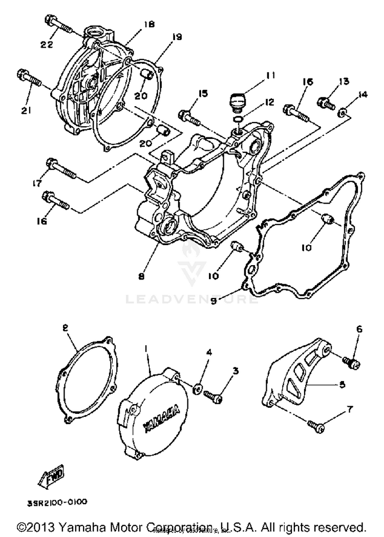 Crankcase Cover 1 Schematic