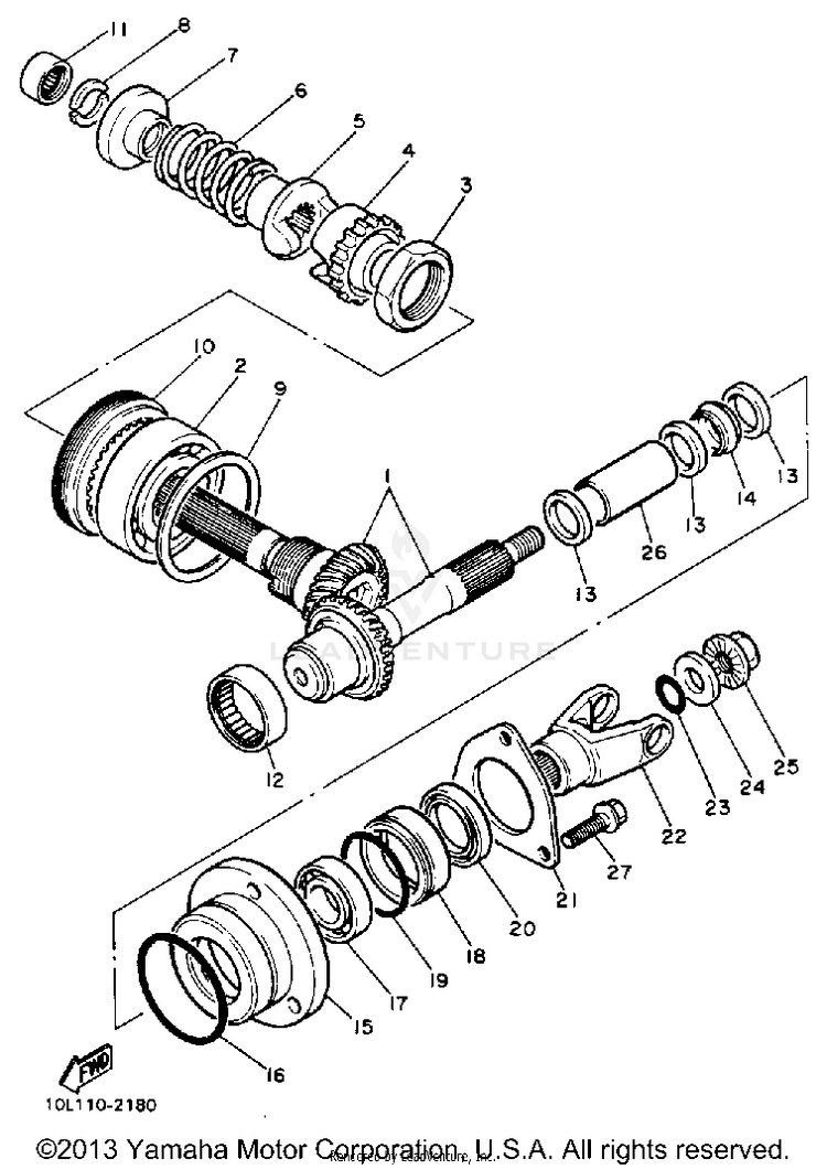 Middle Drive Gear Schematic
