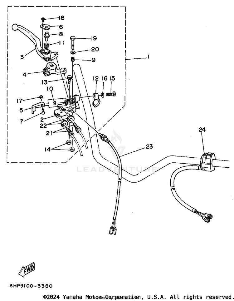 Handle Switch - Lever Schematic