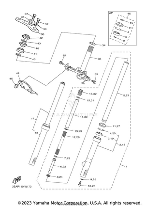 Front Fork Schematic