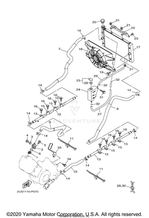 Radiator Hose Schematic