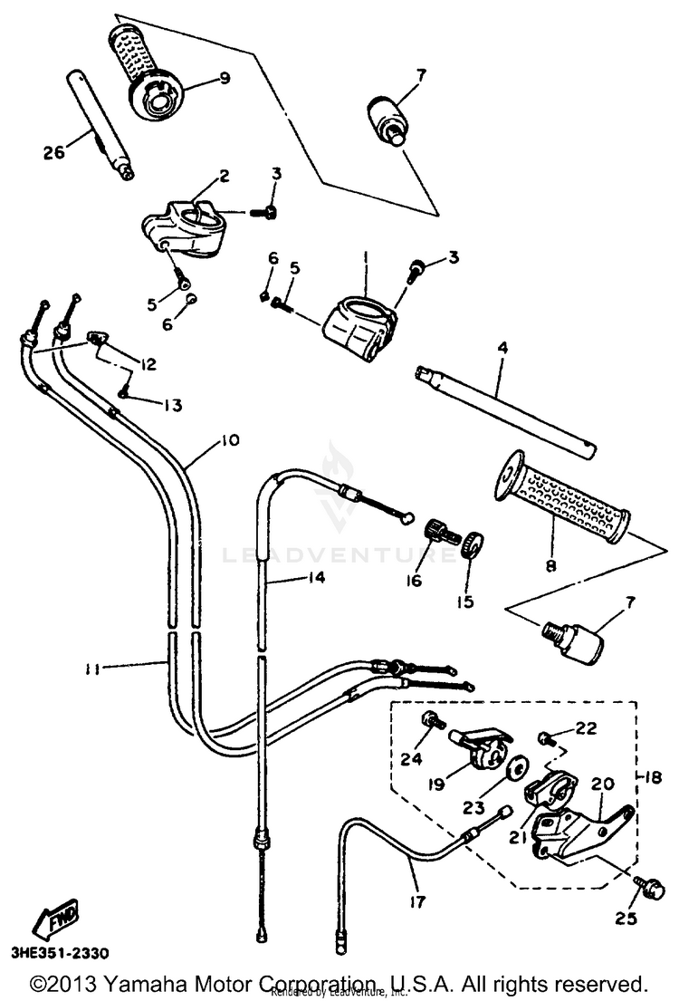 Steering Handle Cable Schematic