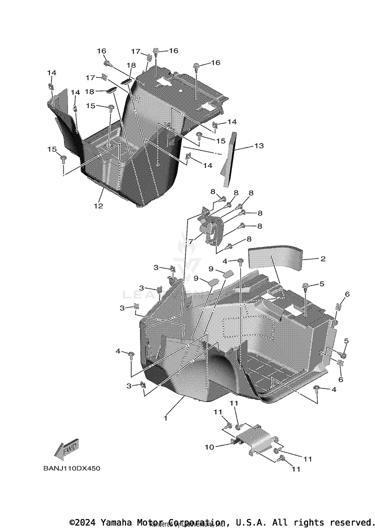 Stand & Footrest Schematic
