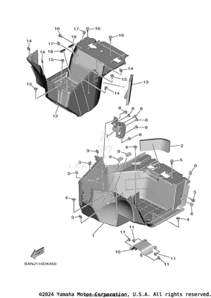 Stand & Footrest Schematic