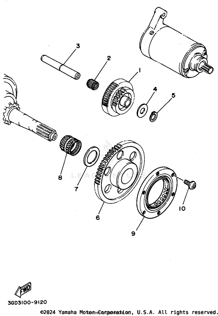 Starter Clutch Schematic
