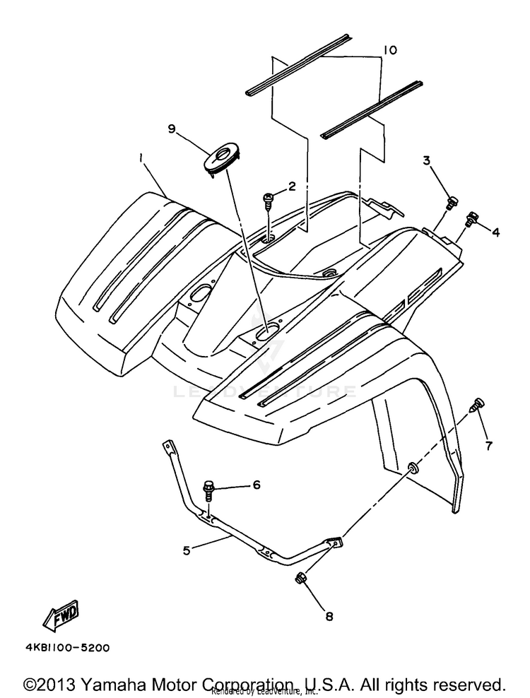 Front Fender Schematic