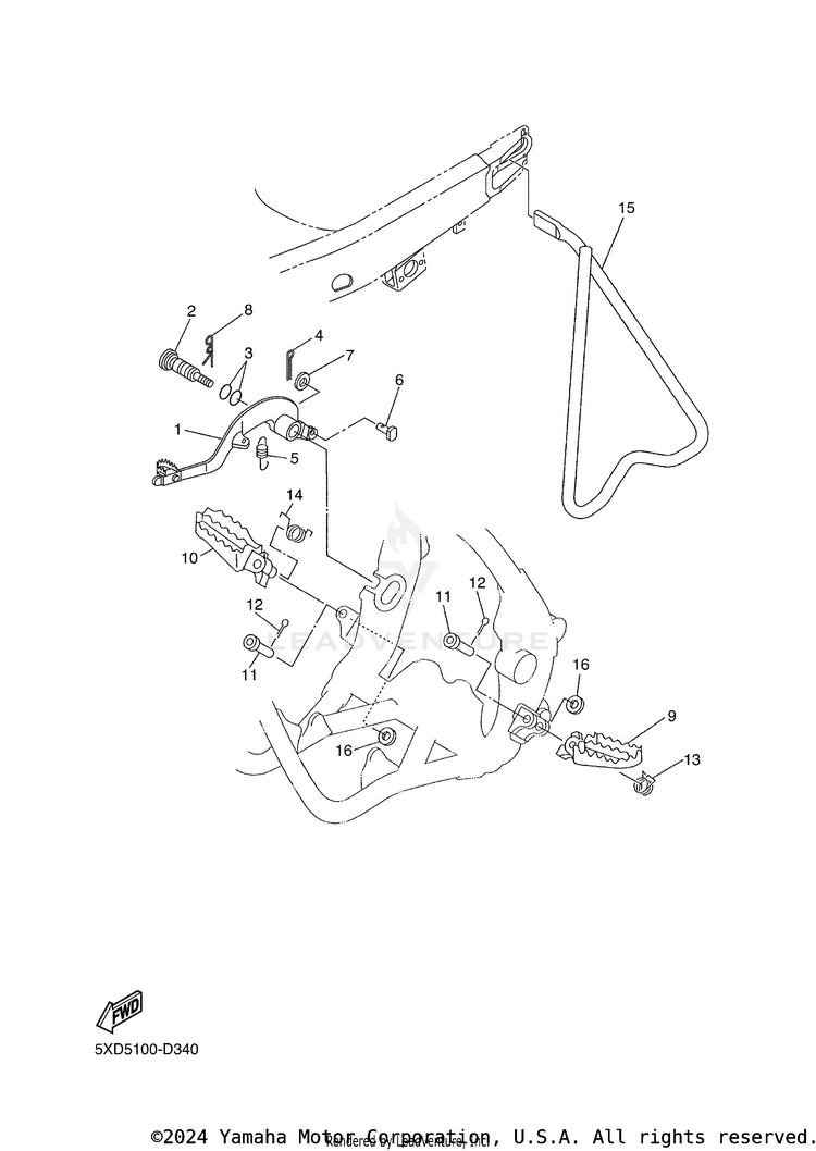 Stand & Footrest Schematic