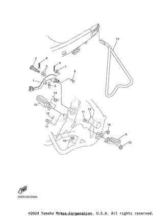 Stand & Footrest Schematic