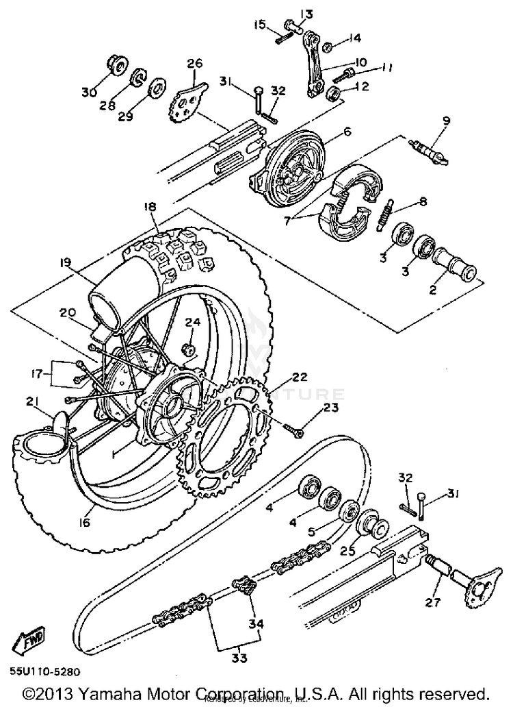 Rear Wheel Schematic