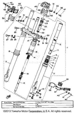 Front Fork Schematic