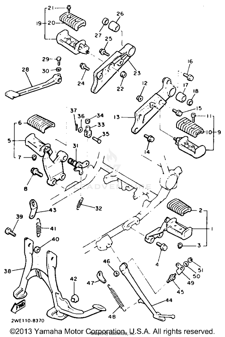 Stand Footrest Schematic