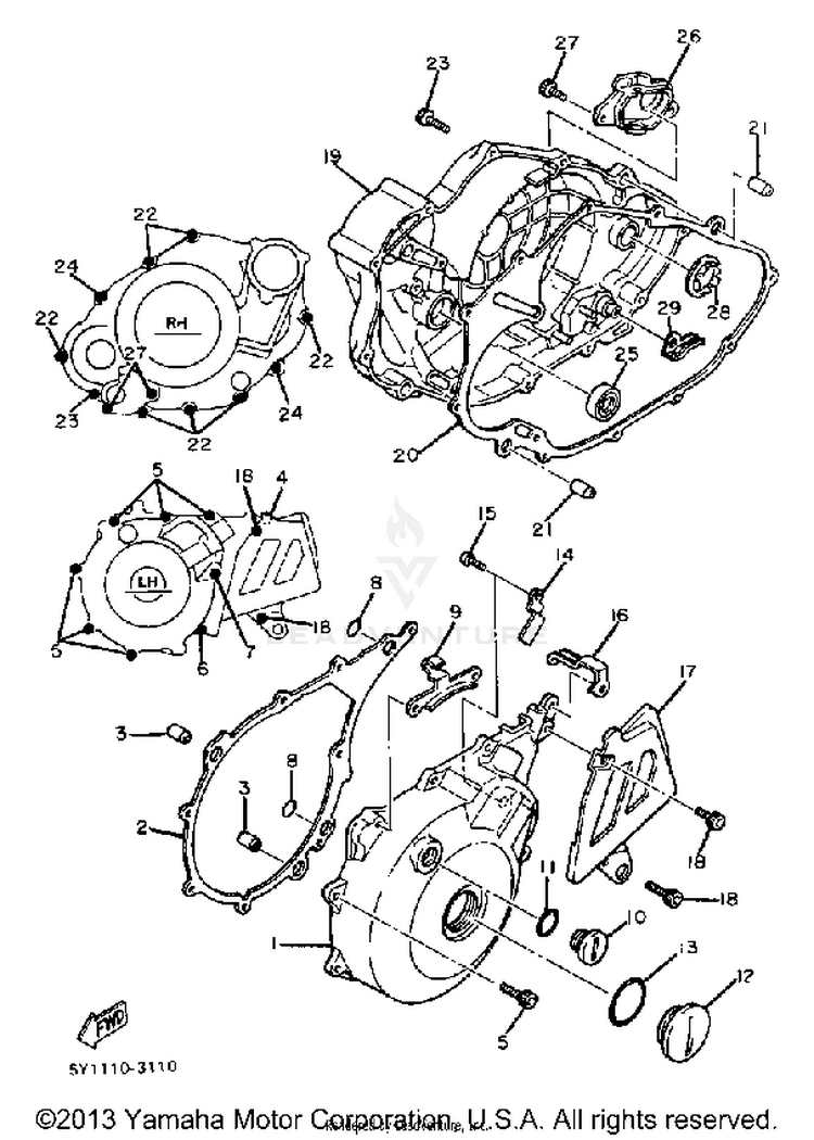 Crankcase Cover Schematic