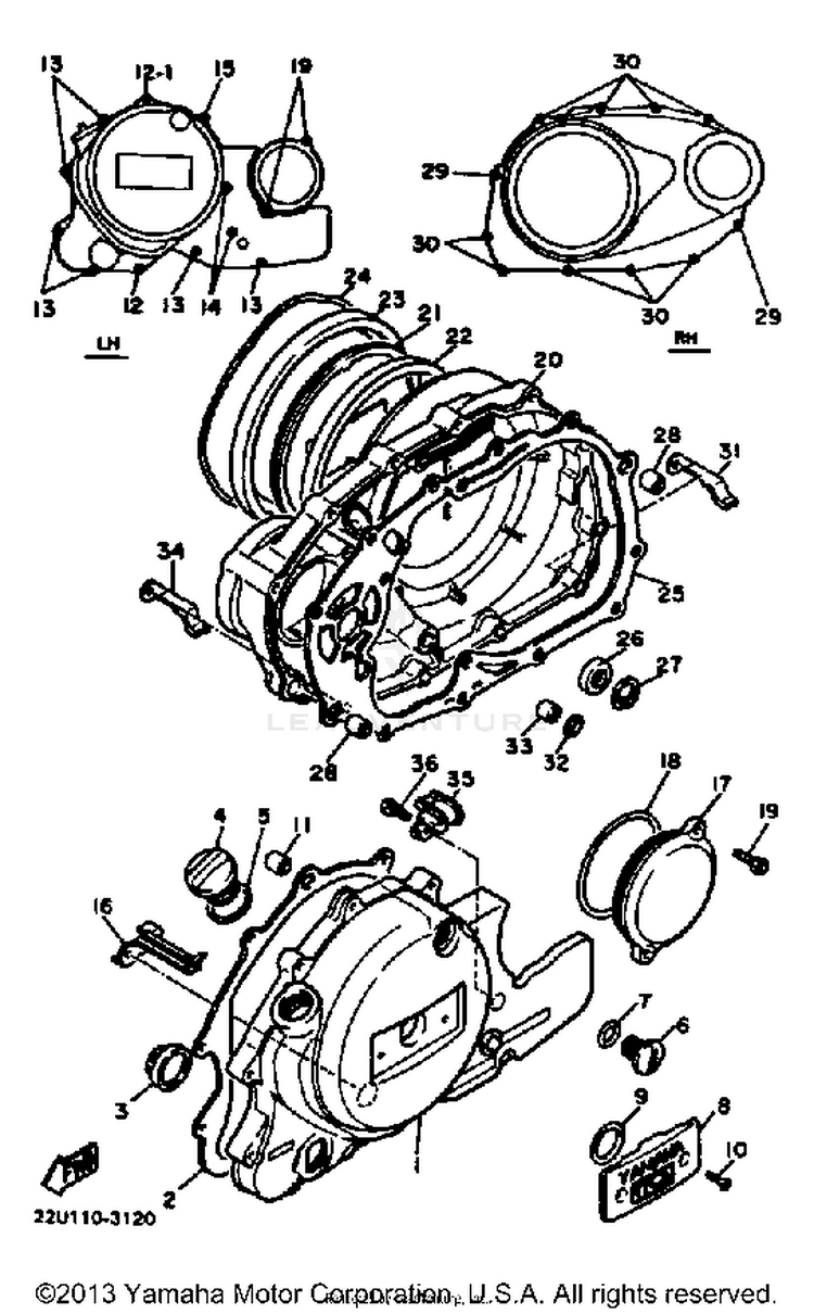 Crankcase Cover Schematic