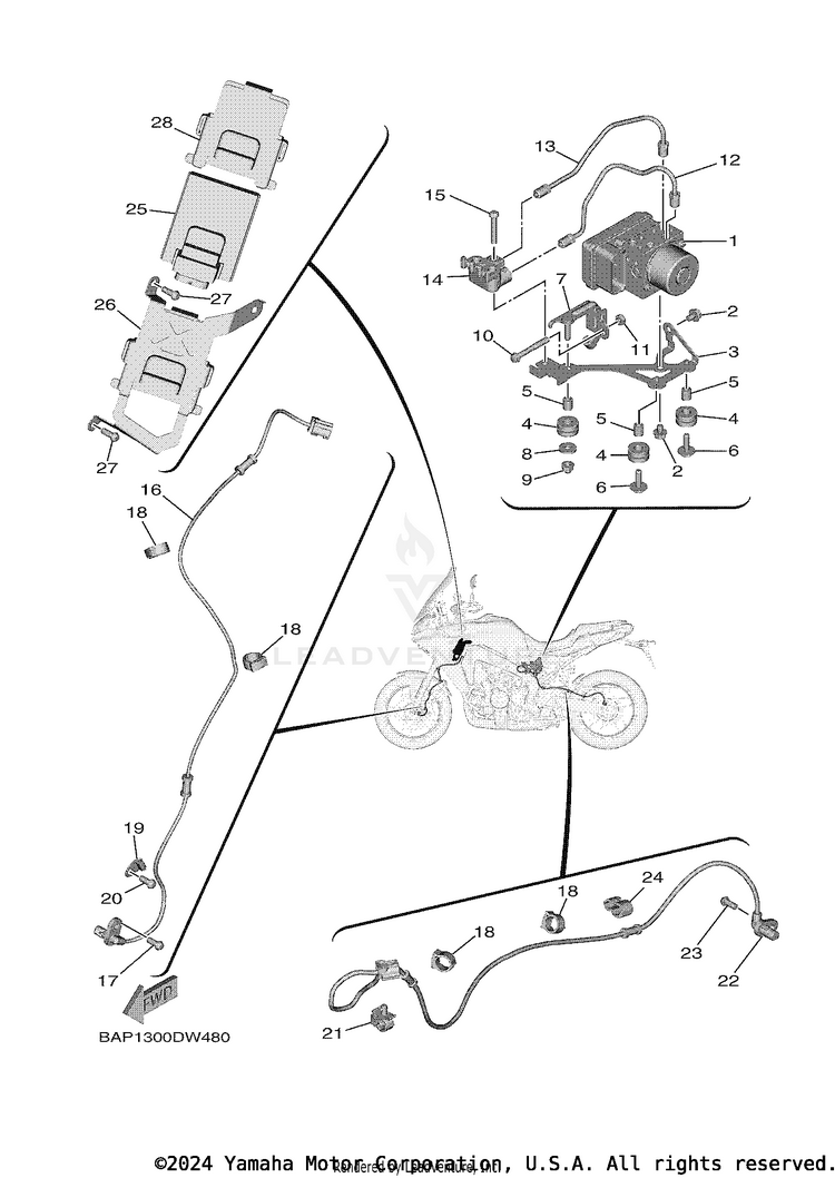 Electrical 3 TRACER 9 GT - MTT9GTNCR - 2022 Schematic
