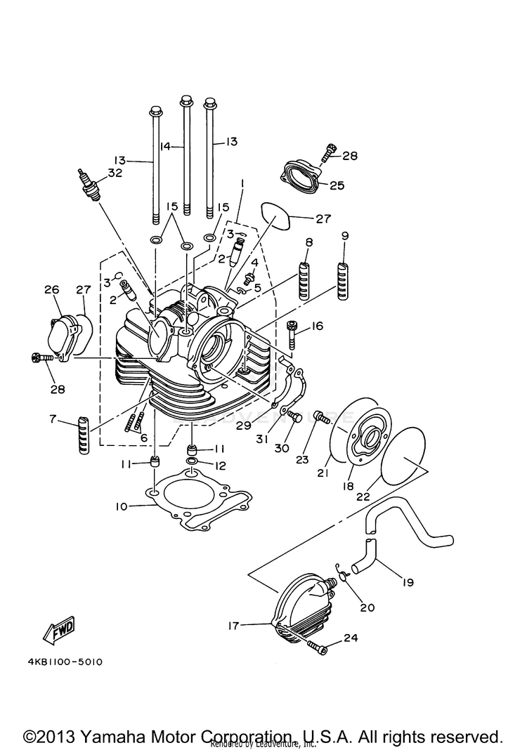 Cylinder Head Schematic