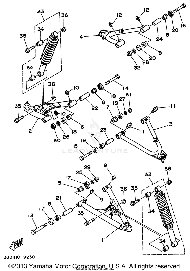 Front Suspension - Wheel Schematic
