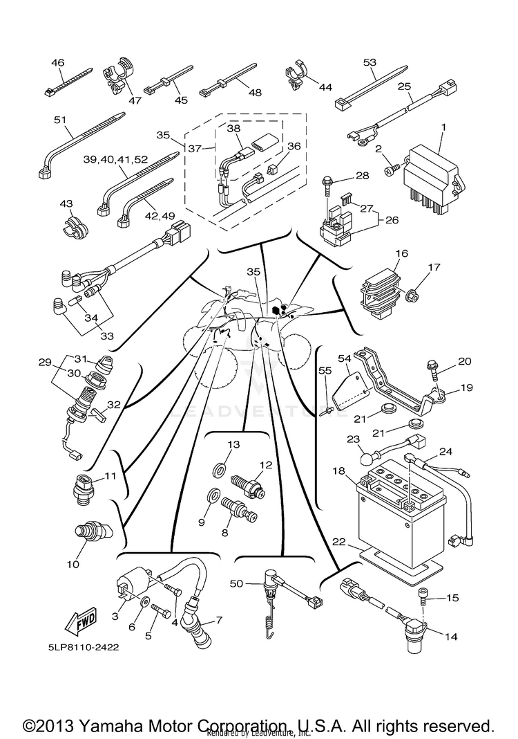 Electrical 1 RAPTOR BLACK LIMITED EDITION - YFM660RLER - 2003 Schematic