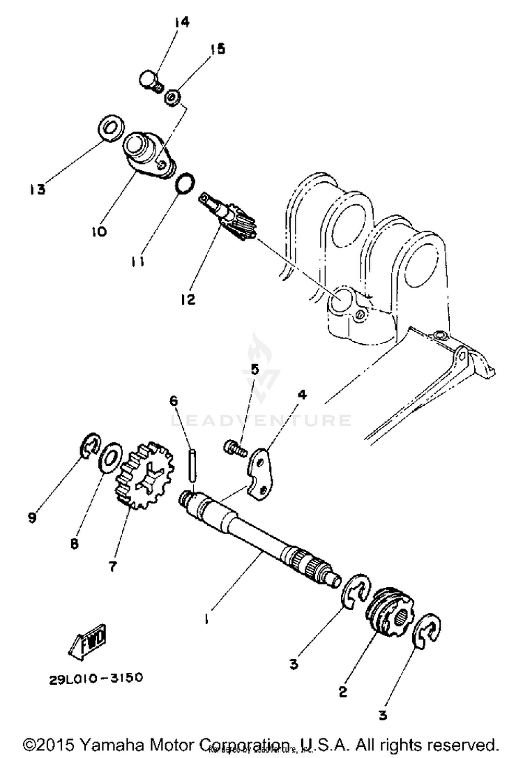 Tachometer Gear Schematic