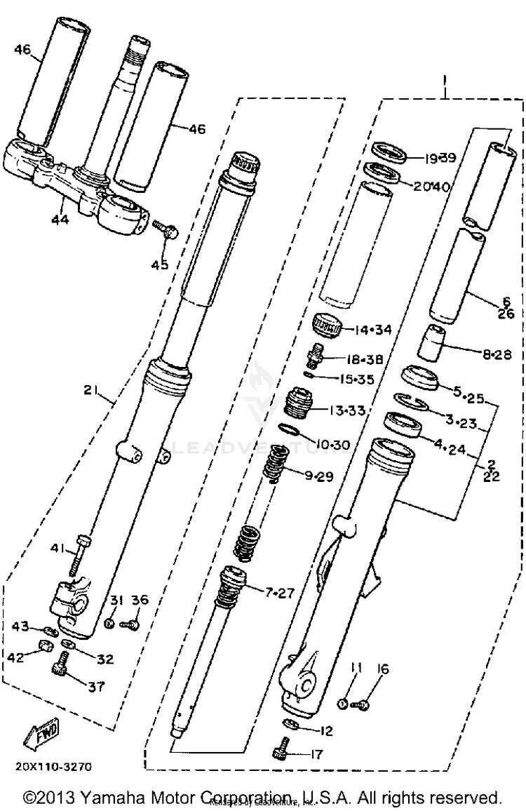 Front Fork Schematic