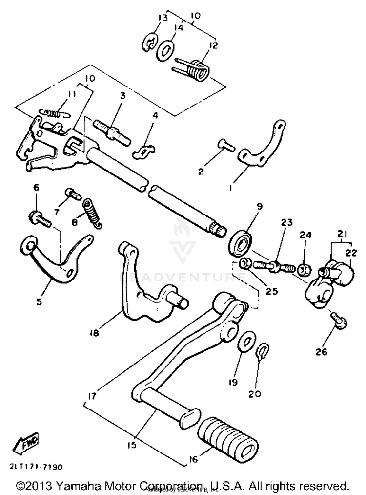 Shift Shaft Schematic