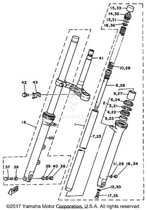 Front Fork Schematic