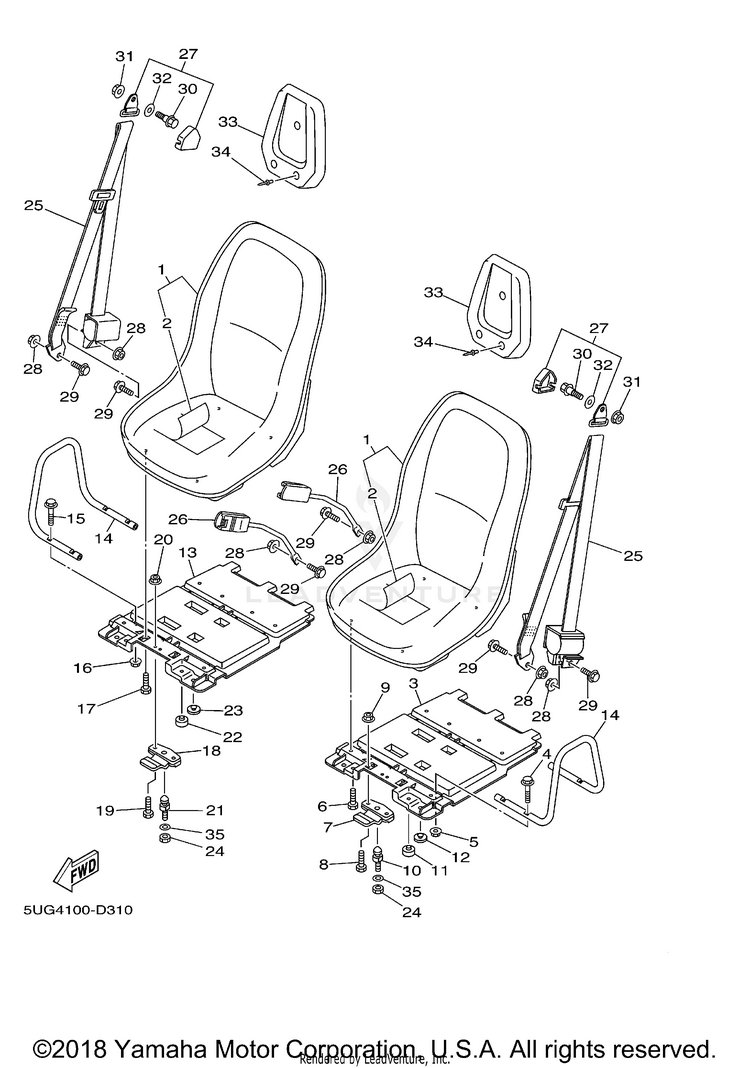Seat RHINO 450 4WD - YXR45FAVGR - 2006 Schematic
