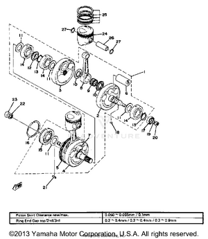 Crankshaft Piston Schematic