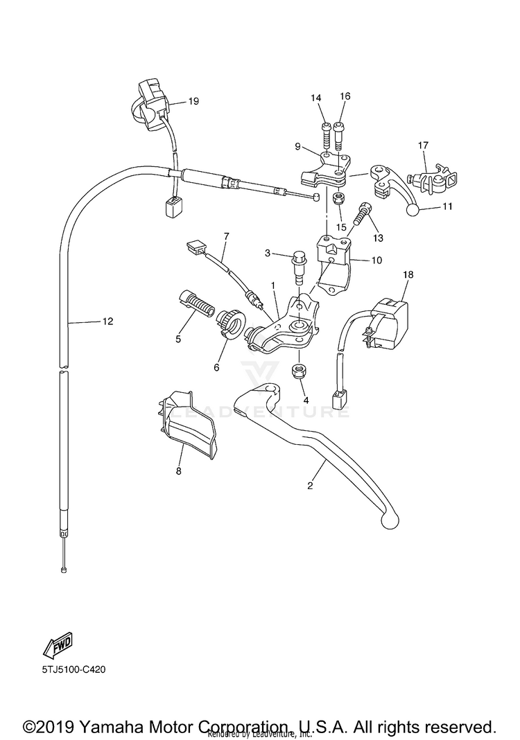 Handle Switch Lever Schematic