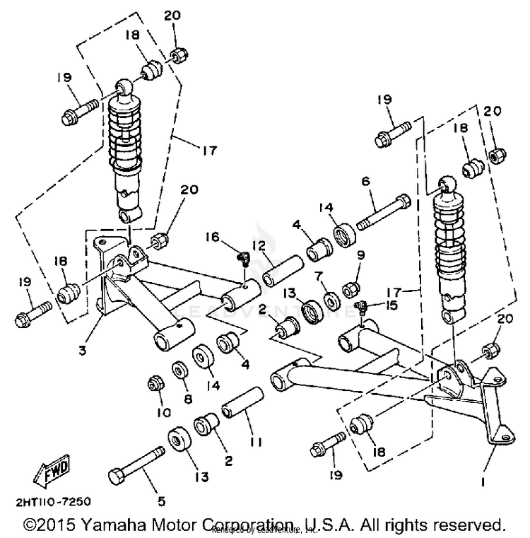 Front Suspension Wheel Schematic